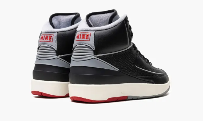 Кроссовки Air Jordan 2 Retro GS «Black Cement» черный