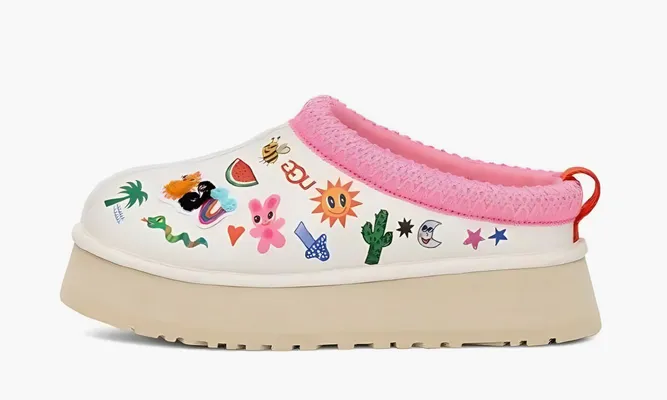 Обувь UGG Tazz Slipper WMNS Humberto Cruz Pop Sketch белый