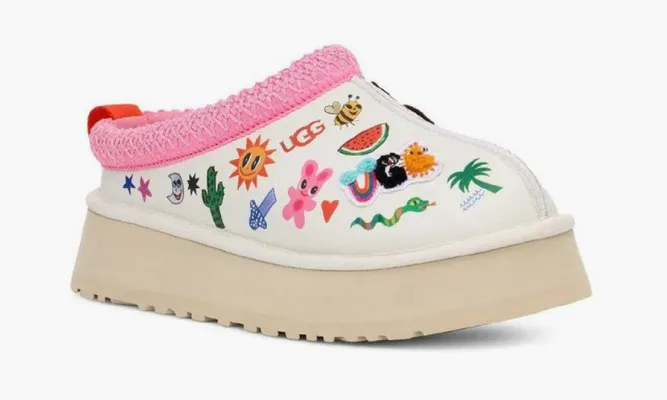 Обувь UGG Tazz Slipper WMNS Humberto Cruz Pop Sketch белый