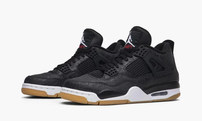 Кроссовки Air Jordan 4 Retro «Laser» черный