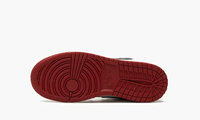 Кроссовки Air Jordan 1 Mid GS «Gym Red Black Toe» черный,белый