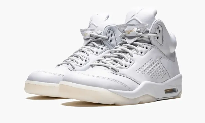 Кроссовки Air Jordan 5 Retro Prem «Pure Platinum» серый