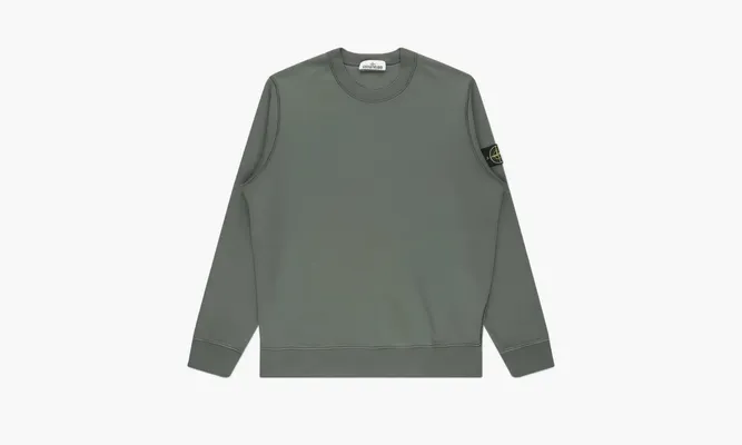Одежда Stone Island Garment Dyed Crew Sweatshirt «Olive» зеленый