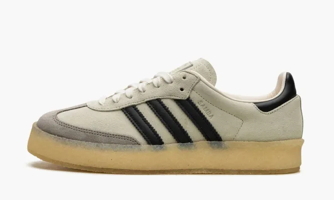 Кроссовки Adidas Clarks 8th Street Samba «Ronnie Fieg Kithmas White Black» бежевый