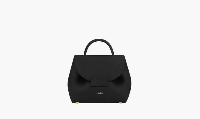 Сумки Polene Numero Un Micro «Textured Black» черный