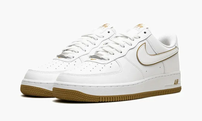 Кроссовки Air Force 1 Low «White / Bronzine» белый