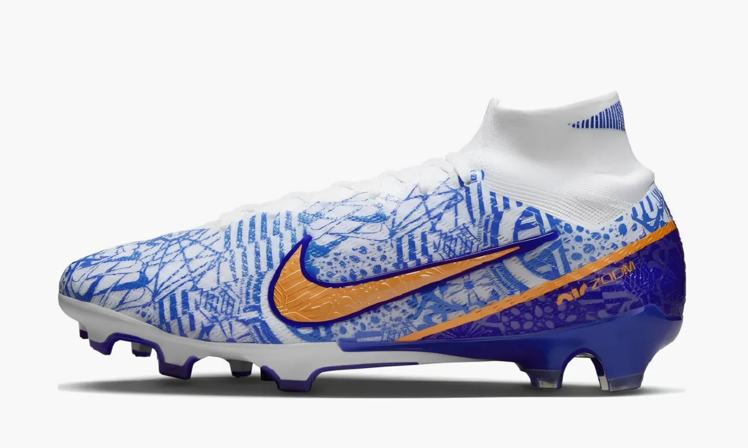 Nike Zoom Mercurial Superfly 9 Elite Cr7 Fg «Azulejo»