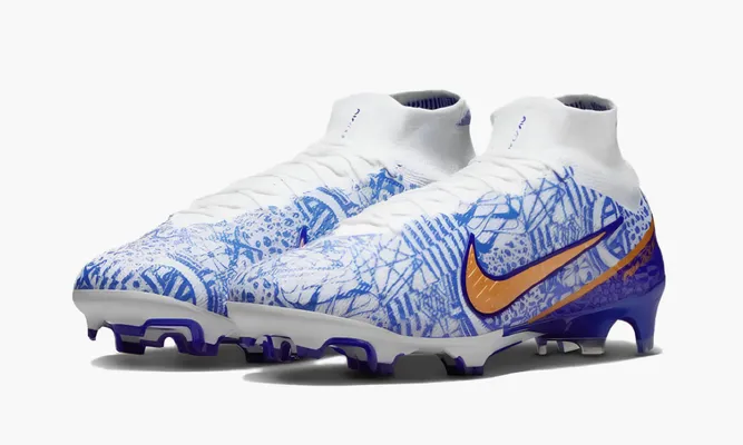 Для футбола Nike Zoom Mercurial Superfly 9 Elite Cr7 Fg «Azulejo» синий