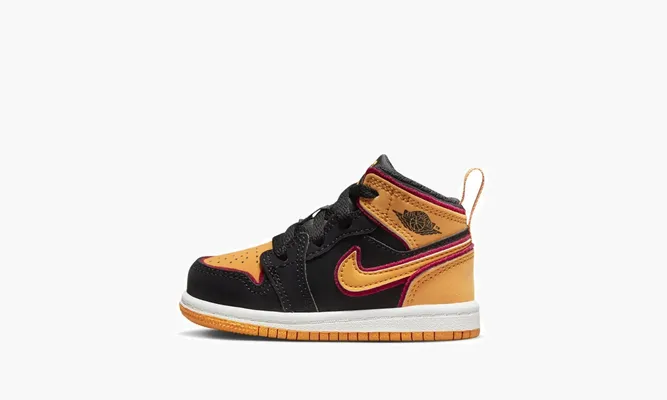Для самых маленьких Air Jordan 1 Mid TD «Vivid Orange» оранжевый