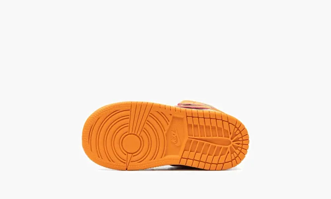 Для самых маленьких Air Jordan 1 Mid TD «Vivid Orange» оранжевый