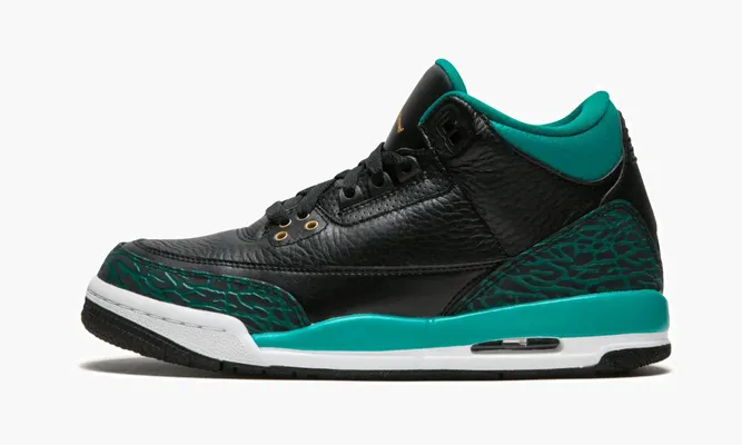 Кроссовки Air Jordan 3 Retro GS «Teal» черный
