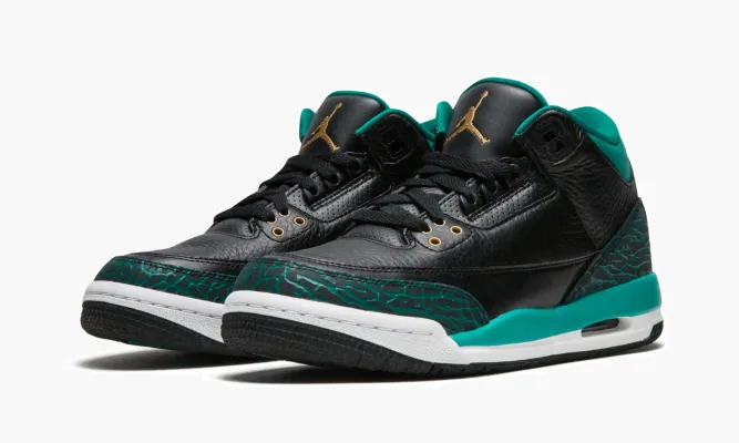 Кроссовки Air Jordan 3 Retro GS «Teal» черный