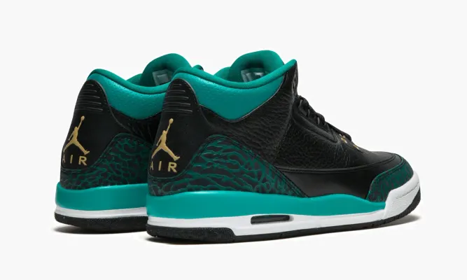 Кроссовки Air Jordan 3 Retro GS «Teal» черный