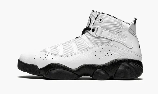 Для самых маленьких Air Jordan 6 Rings PS «Black / White» белый