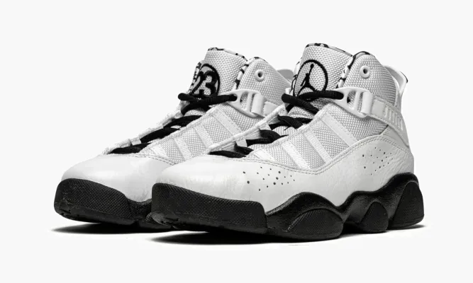 Для самых маленьких Air Jordan 6 Rings PS «Black / White» белый