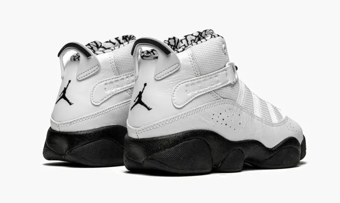 Для самых маленьких Air Jordan 6 Rings PS «Black / White» белый