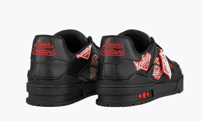 Кроссовки Nigo X Louis Vuitton Trainer «Black - Heart» черный