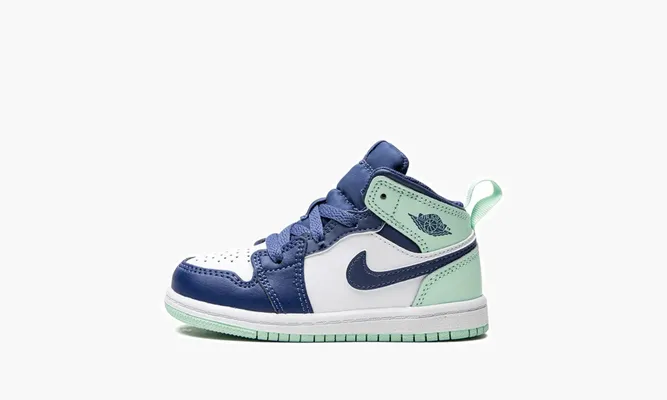 Для самых маленьких Air Jordan 1 Mid TD «Mystic Navy» белый