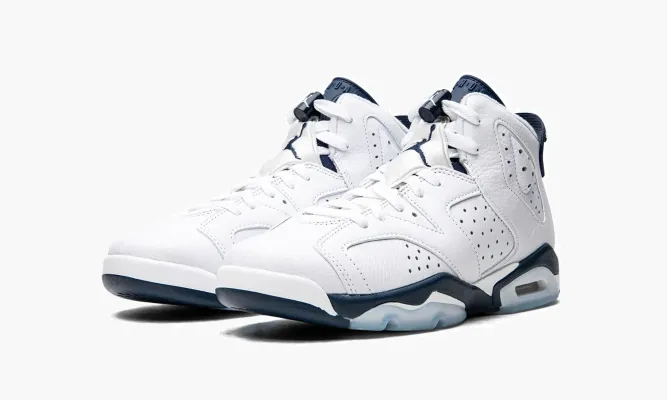 Кроссовки Air Jordan 6 Retro GS «Midnight Navy 2022» белый