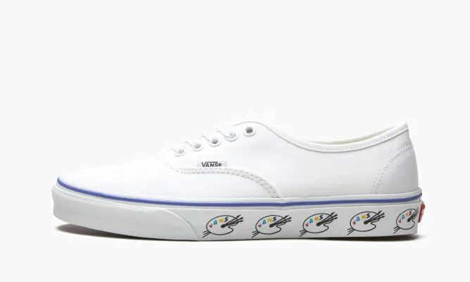 Кроссовки Vans Authentic «Sidewall - Paint Palette» белый