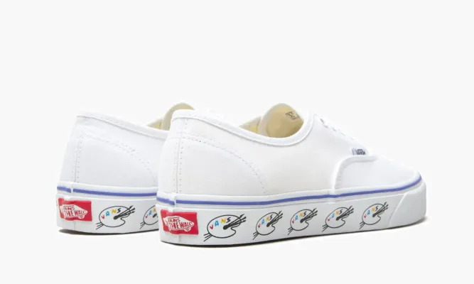 Кроссовки Vans Authentic «Sidewall - Paint Palette» белый