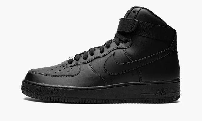 Кроссовки Air Force 1 High '07 «Triple Black» черный