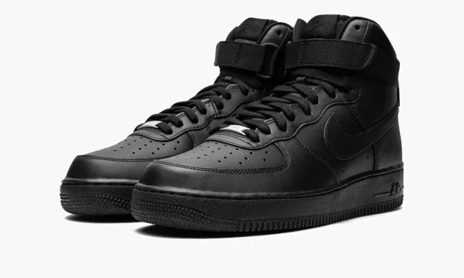 Кроссовки Air Force 1 High '07 «Triple Black» черный