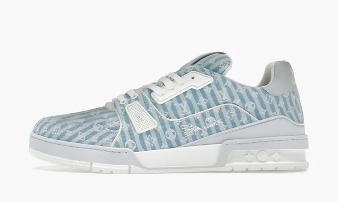 Кроссовки Louis Vuitton Trainer «Light Sky Blue» синий