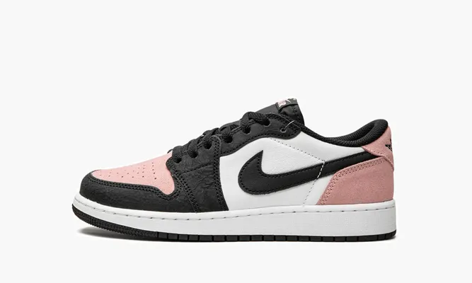 Кроссовки Air Jordan 1 Retro Low OG GS «Bleached Coral» черный