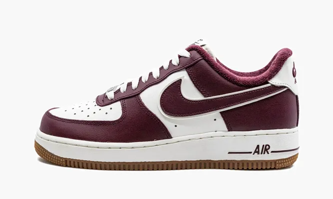 Кроссовки Air Force 1 Low «College Pack - Night Maroon» бордовый,белый