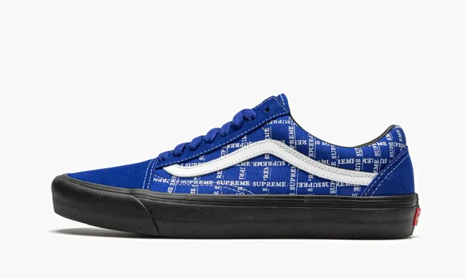 Кроссовки Vans Old Skool Pro «Supreme - Grid Logo - Blue» синий