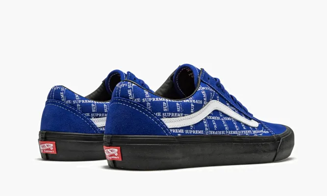 Кроссовки Vans Old Skool Pro «Supreme - Grid Logo - Blue» синий