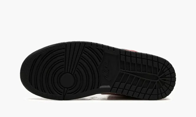 Кроссовки Air Jordan 1 Mid WMNS «Black Toe» белый