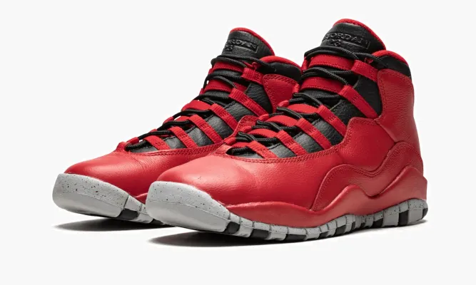 Кроссовки Air Jordan 10 Retro 30th Bg «Bulls Over Broadway» красный