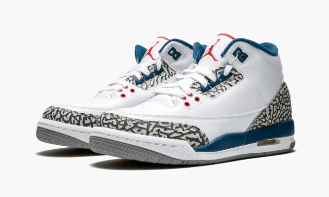 Кроссовки Air Jordan 3 Retro OG Bg «True Blue» белый