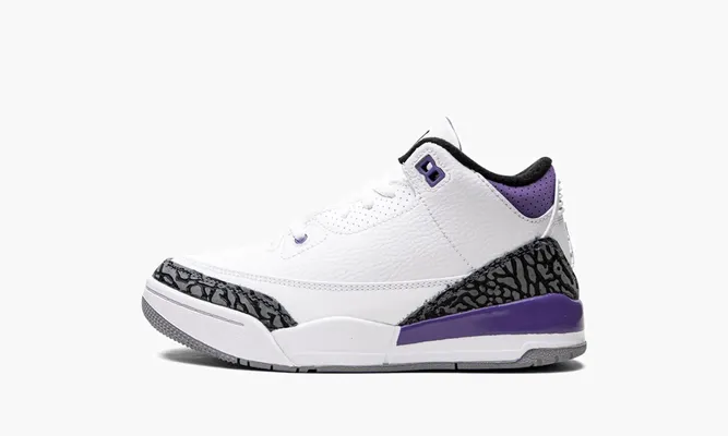 Для самых маленьких Air Jordan 3 Retro PS «Dark Iris» белый