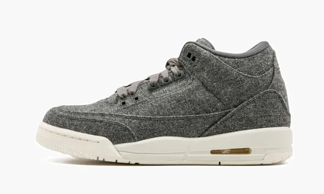 Кроссовки Air Jordan 3 Retro Wool Bg «Wool» серый