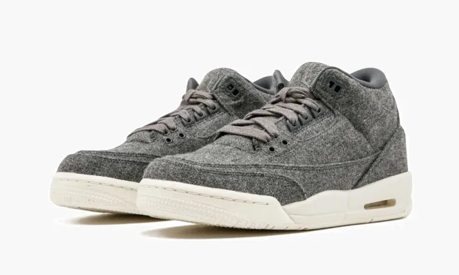 Кроссовки Air Jordan 3 Retro Wool Bg «Wool» серый