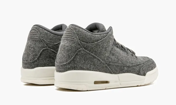 Кроссовки Air Jordan 3 Retro Wool Bg «Wool» серый