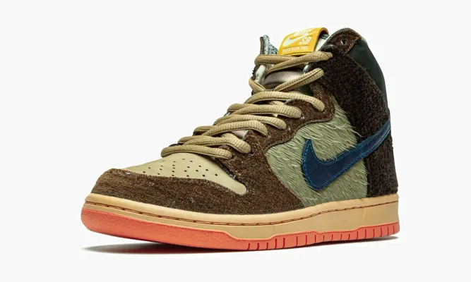 Кроссовки Nike SB Dunk High «Concepts Mallard / Turdunken Special Packaging» коричневый