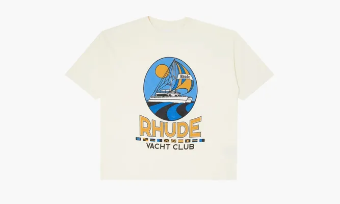 Одежда RHUDE Yacht Club Tee «Vintage White» белый