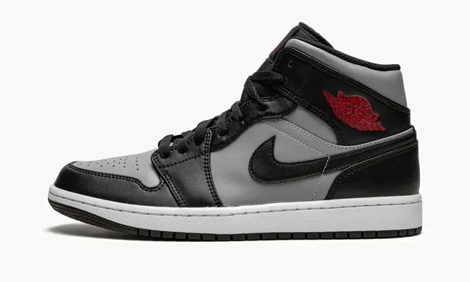 Кроссовки Air Jordan 1 Mid «Shadow Red» черный