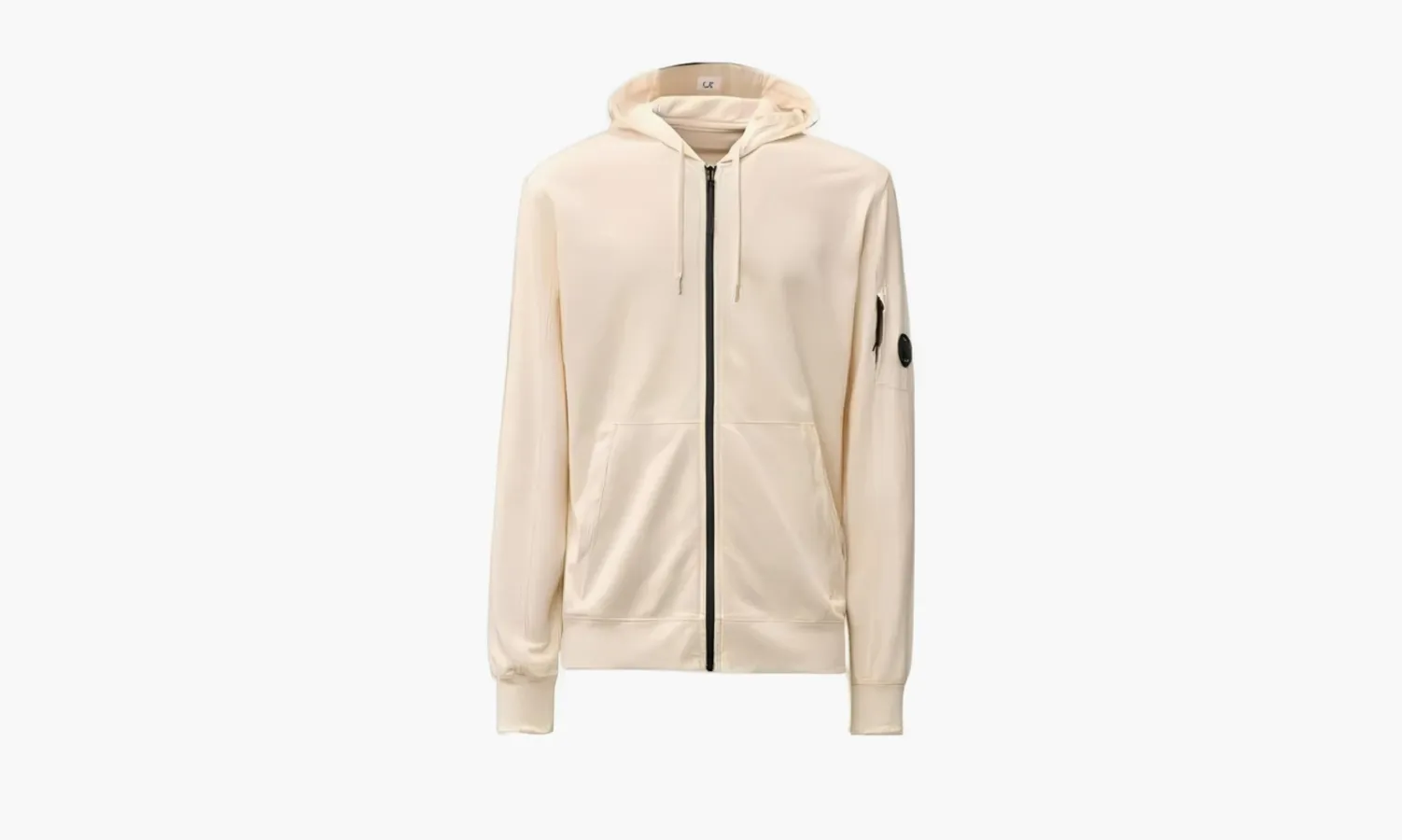 C.P. Company Light Fleece Zipped Hoodie «Beige»
