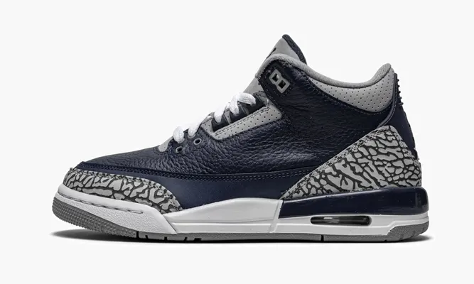Кроссовки Air Jordan 3 Retro GS «Georgetown» синий