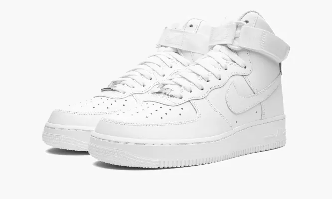 Кроссовки Air Force 1 HIGH MNS WMNS «Triple White» белый