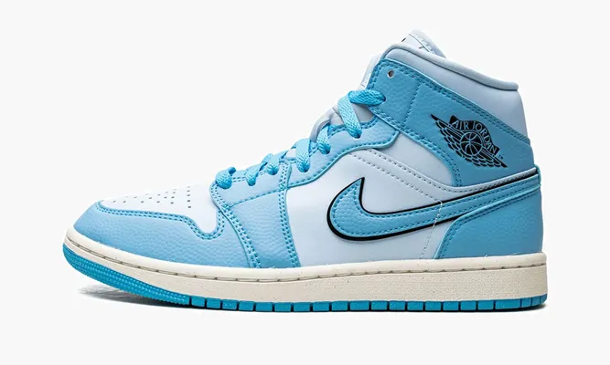 Кроссовки Air Jordan 1 Mid SE WMNS «Ice Blue» синий