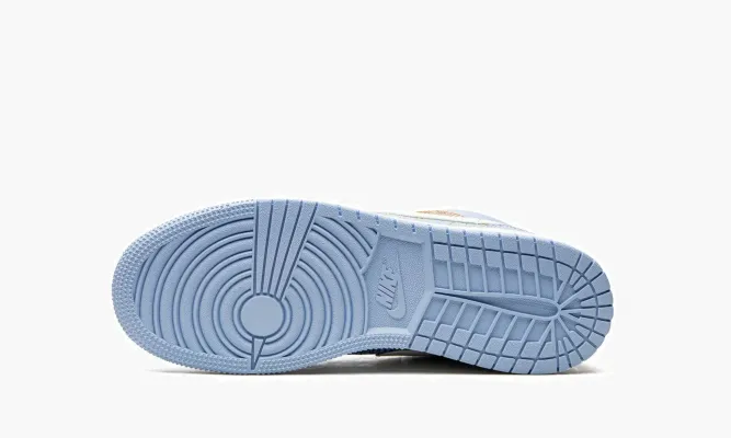Кроссовки Air Jordan 1 GS «Blue Stitch» синий