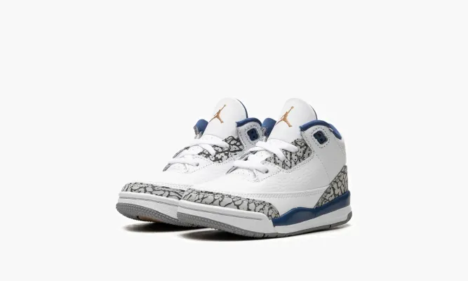 Для самых маленьких Air Jordan 3 TD «Wizards» белый