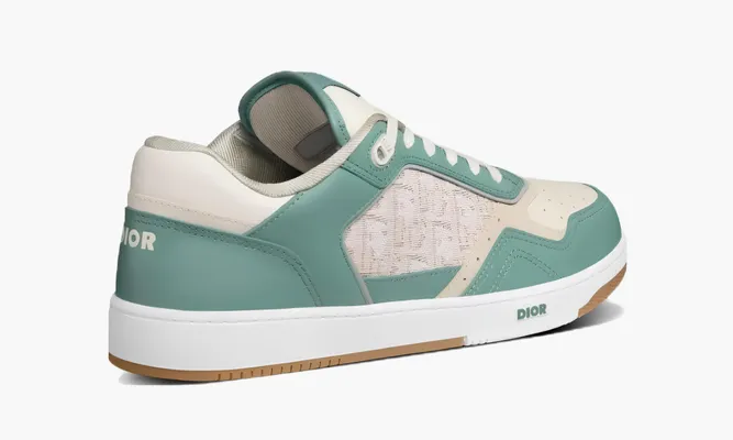 Кроссовки Dior B27 Low «Oblique - Turquoise» зеленый