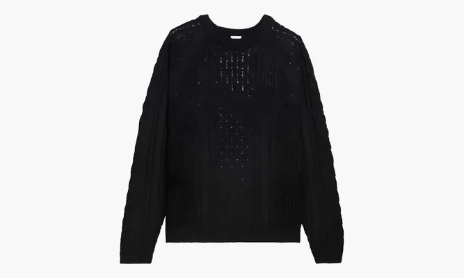 Одежда Nike Cable Knit Sweater «Black» черный